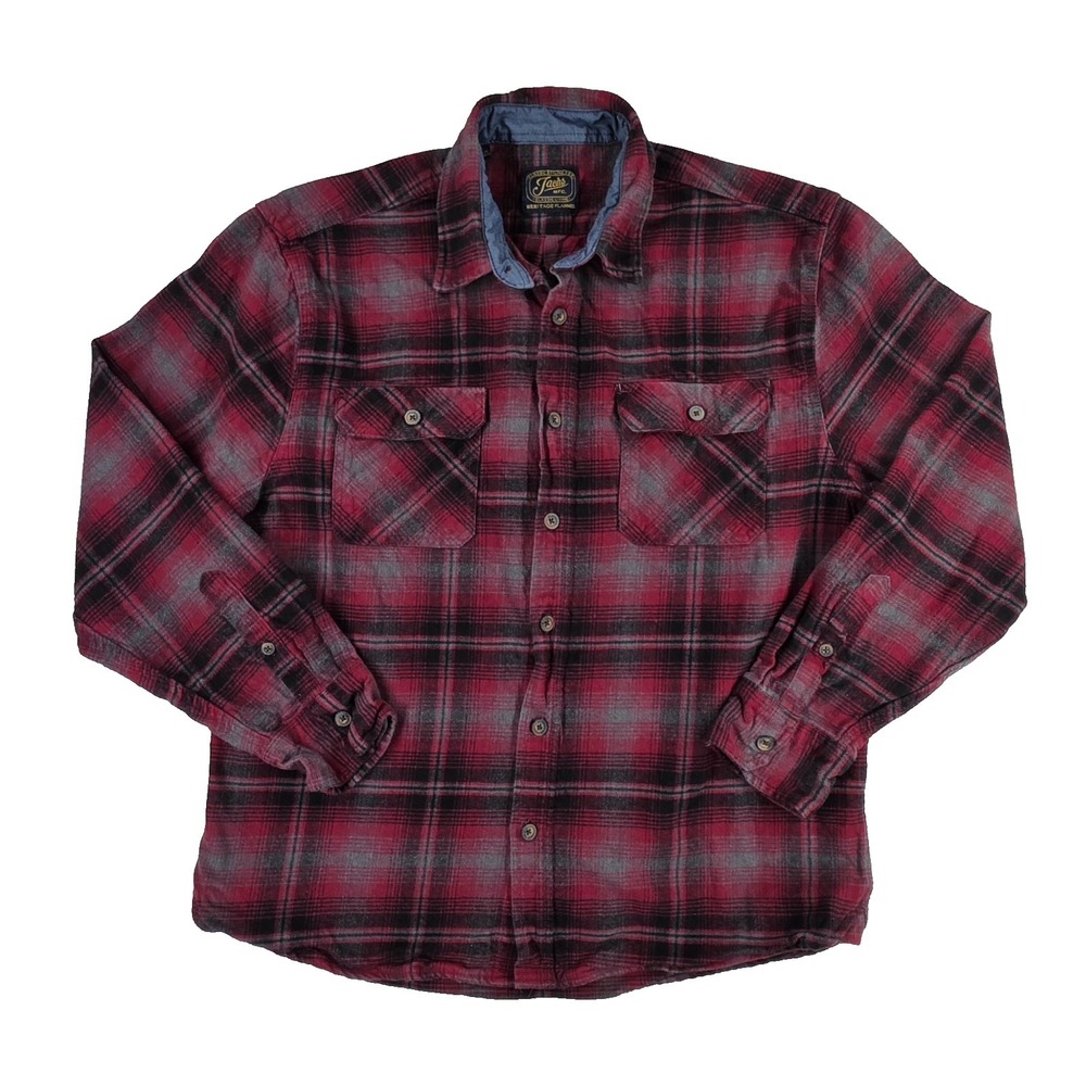 Jachs Mfg NY Mens Heritage Flannel Red